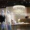Post-modern simple creative atmosphere tassel chain light villa living room dining room luxury LED chandeliers