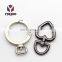 Metal Ring Snap Hook Round Circle Spring Type Clasps Closes Locking Carabiner