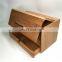 Bathroom Bamboo Storage Box Rack With Drawer 100% Natural Bamboo Storage Box