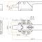 2015 FEILEI LS13-1 freezer door compression handle with/without lock