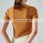 Hot Selling Custom Logo Short Sleeve Soft Yoga Gym Crop Top Quick Dry Women Workout Sports Running Activewear Fitness T Shirt