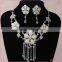 2016 China Wholesale Fashion Tassel Beads Flower Necklace Set