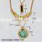 hot sale 18k gold jewelry bird gold chain statement necklace