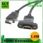 SLT Wholesale 1M High Speed Male to Female HDMI Extension Cable With Screw