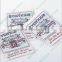 Custom embroidered labels woven polyester material