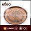 ancient copper embossed grape plate, stainless steel non-slip serving tray