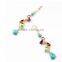 New Styles handmade Elegant Multicolor crystal Water Drop Earrings/