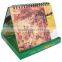 paper print wiro ring binding monthly desk calendar