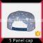 High capability eco-friendly 5 panel hat wholesale with plate