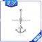 Stainless steel body piercing jewelry blue and white crystal navel belly button ring anchor shape navel jewelry china wholesale