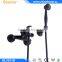 Beelee BL5023B Wall Mounted Oil Rubbed Bronze Black Bath Shower Faucet with Hand Shower