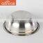 Wholesale large capacity stainless steel serving bowl set/metal food stock bowl/stock pot set
