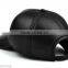 leather baseball caps - fashion black leather snapback cap with 3D Emb