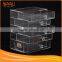 clear luxury acrylic cosmetic box with drawers for promotion