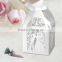 Groom and bride laser cut favour boxes for wedding decoration