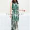 Free sample Western long maxi print sexy plus size sleeveless ladies dress for beach