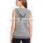 100% cotton sports hoodie sleeveless hoodie womens hoodie singlet