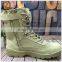 Leather khaki high quality waterproof military surplus army boots desert