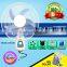 Low power consumption wall fan wall mounted rechargeable fan for emergency fan use