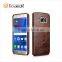ICARER Oil Wax Genuine Leather Back Phone Case For Samsung Galaxy S7 Edge
