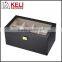 PVC window wooden watch box with compartments