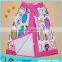 100% cotton terry velour printing kids towel dress cartoon printing kids towel dress