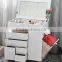 wood furniture modern foldable dressing table with drawers