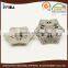 Hexagon Plating Metal Alloy Shank Button for Clothing