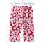 2016 wholesale boutique baseball patterned red stylish sport 3/4 kids pant summer