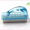 double nail cleaning brush with fish shape with pumice stone