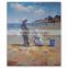 High quality Beach Child Oil Painting by heavy textured