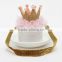 New coming pearls Crown headband for Baby, glitter elastic ribbon with Pearl Crown, fully round crystal hair accessories
