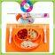 Popular design kitchen utensil infant silicone food plate