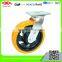 125mm American style welding housing PU heavy duty caster
