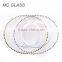 Cheap Wholesale Wedding Gold Silver Glass Beaded Charger Plates