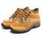 Suede leather brown lace-up hiking sport elevator shoes for men