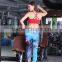 2016 custome made yoga sublimation leggings pants women wholesale 4 way stretch 6 threads