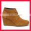 Wholesale Winter boots desert wedge women high heel shoes