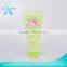 Empty cosmetic plastic tube with sealing end