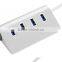 High Speed 4 Ports USB 3.0 Hub Portable Aluminum Hub New for Aple Macbook Air PC Laptop