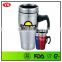 16oz insulated double stainless steel cup with handle