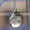 20mm clear transparent dried flower resin ball pendant with wish necklace