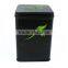 food grade black square tea tin can box wholesale