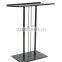 Cross Podium, Floor Standing Pulpit, Slanted Top, Steel with Wood Base, Silver (LCTPCRSSLV)(CP-B-0214)