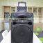 15 inch super bass portable speaker active trolley guitar speaker bluetooth dvd cd with battery and microphone