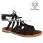 2016 women shoes flat Roman fuzzy sandal for ladies cheap