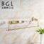 New design bathroom accessories Wall mounted Zinc alloy Gold finishing Towel shelf
