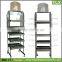 SSW-CM-126 Rotating Metal Coffee Cup Display Stand / Tea Cup Display Stand with Casters for Retail Store