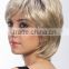Blonde dye omber color synthetic hair style wig, short hair wigs for women