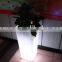 2016 hot sell green flowerpot led luminous planter pots/Christmas Outdoor Flower Pot